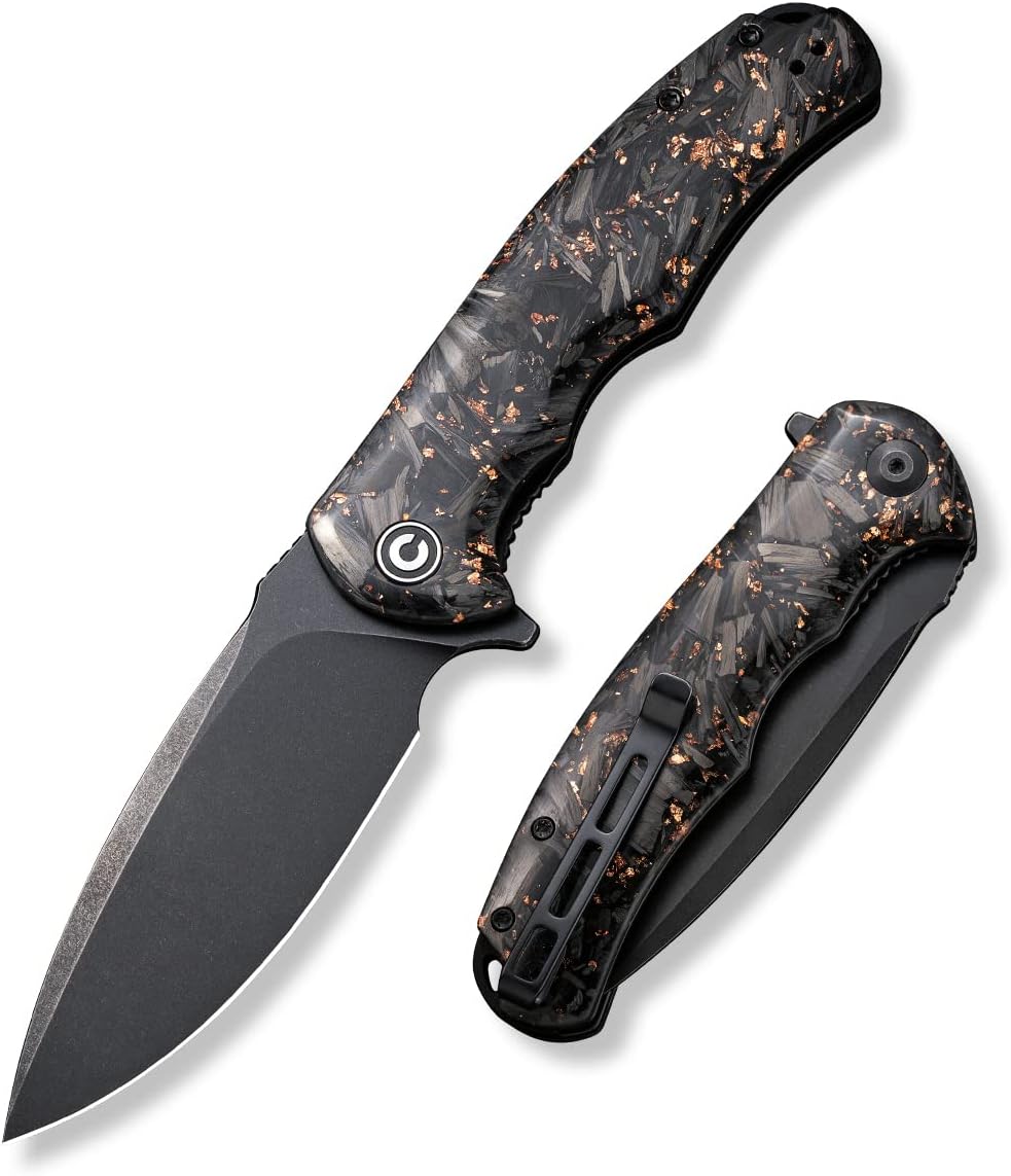 Cuchillo plegable Praxis Flipper hoja 3.75 negra clip