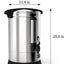 100 Cup Cafetera Acero Inox 14l para Eventos