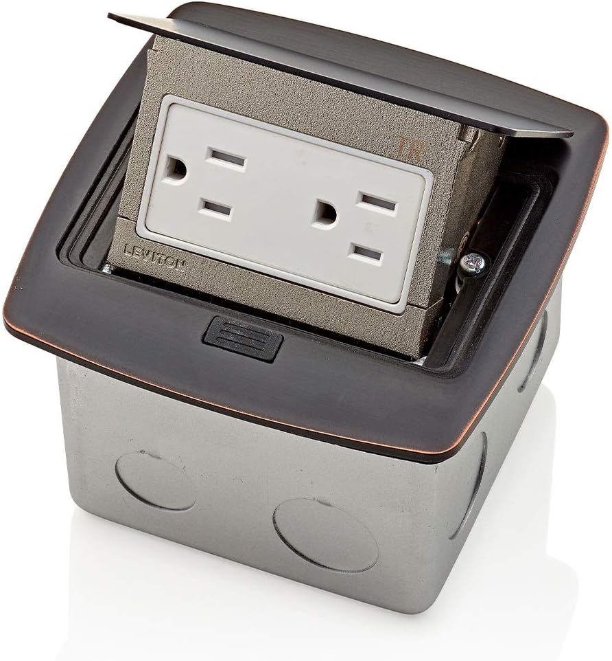 Caja suelo desplegable 15A resistente PFTR1-BZ bronce
