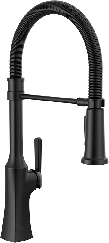 Grifo cocina comercial Ermelo Pro rociador extraíble negro