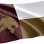 Bandera TSU 3x5ft tela poliéster duradera interiores exteriores