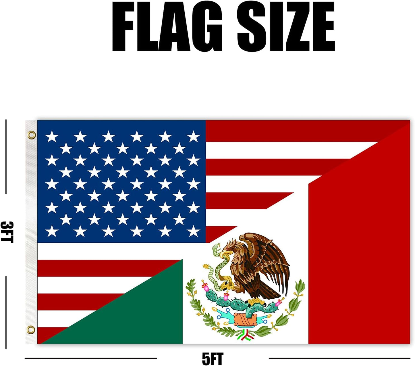 Bandera 5 de Mayo 3x5pulg decoración hogar patio universidad