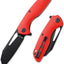 Cuchillo plegable bolsillo hoja inversa bloqueo G10 rojo