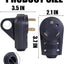 Enchufe RV 30A NEMA TT-30P 125V con mango desenchufe