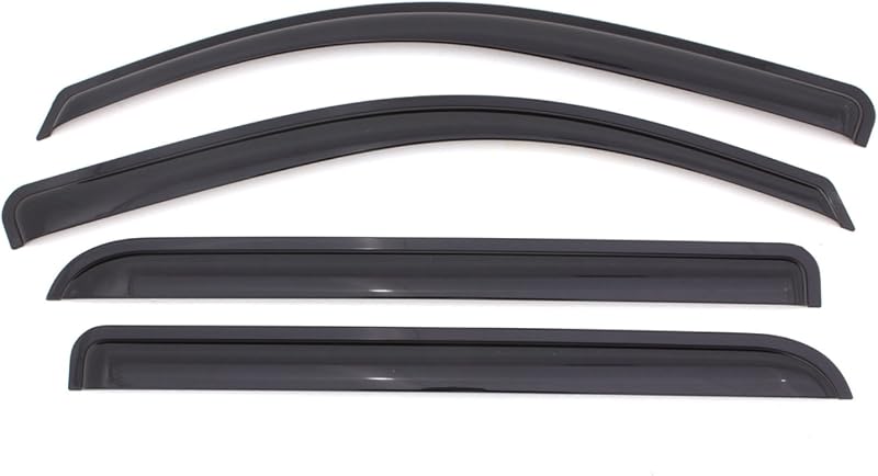 Protectores lluvia Dodge Dakota Crew Cab 2000-04 4uds humo