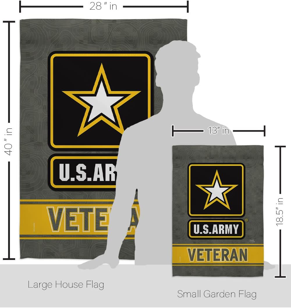 Bandera casa jardín veteranos ejército EE.UU. oficial