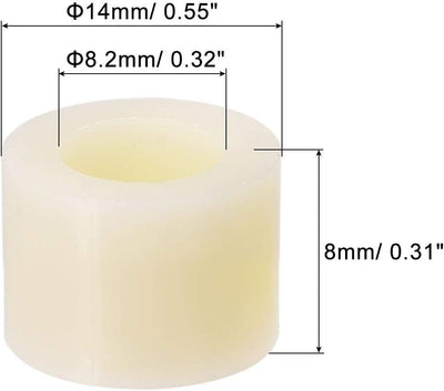 Espaciador ABS redondo para impresora 3D y pared de TV 100uds