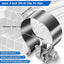 Abrazadera escape 3pulg acero inox 304 estrecha