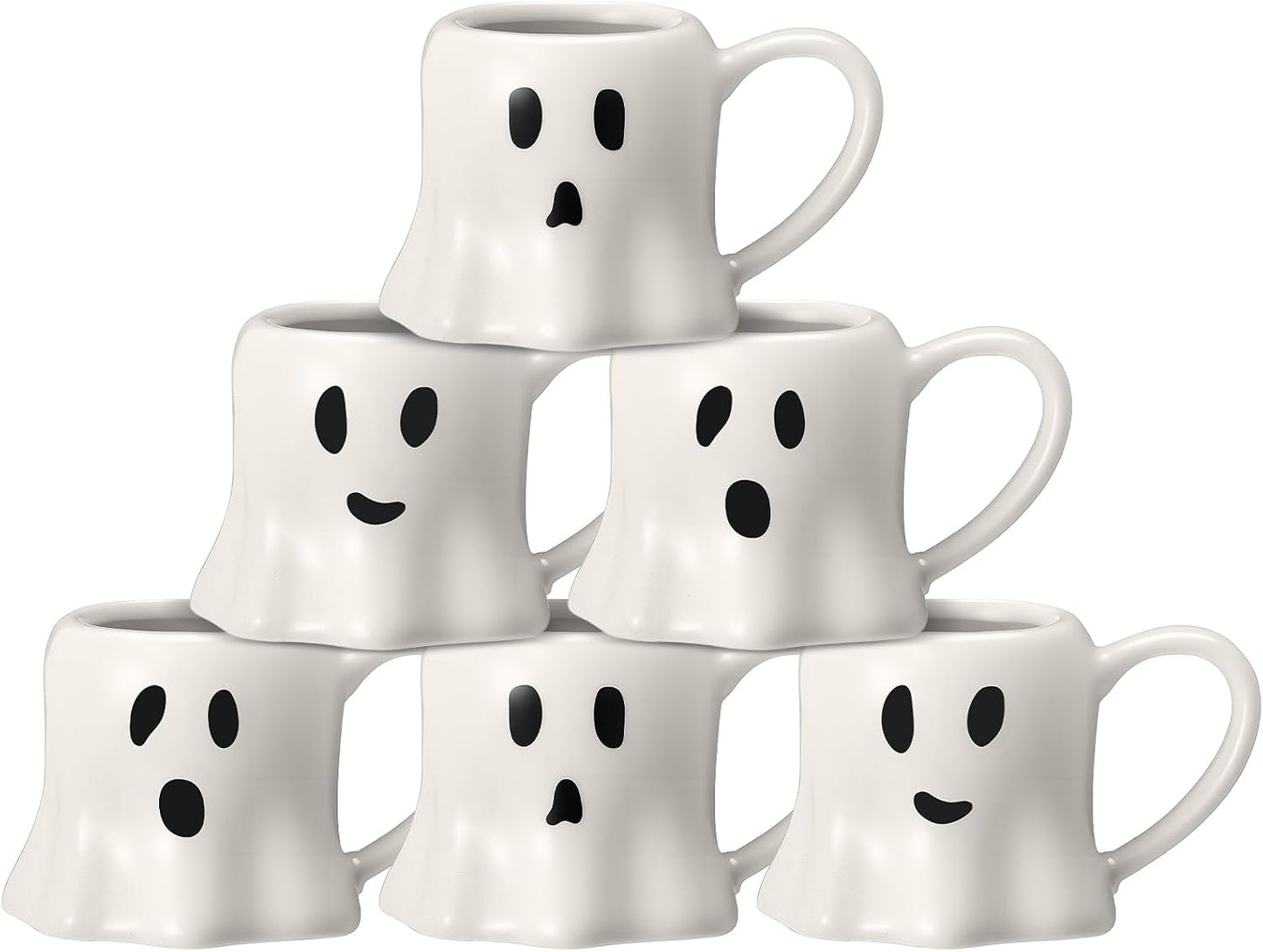 6 Tazas Cerámica Halloween 11oz para Café Té Chocolate