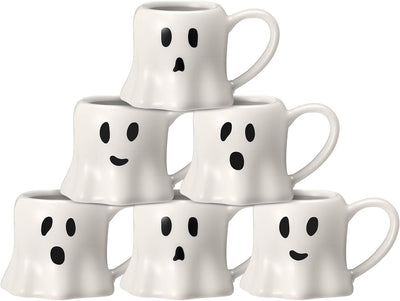 6 Tazas Cerámica Halloween 11oz para Café Té Chocolate