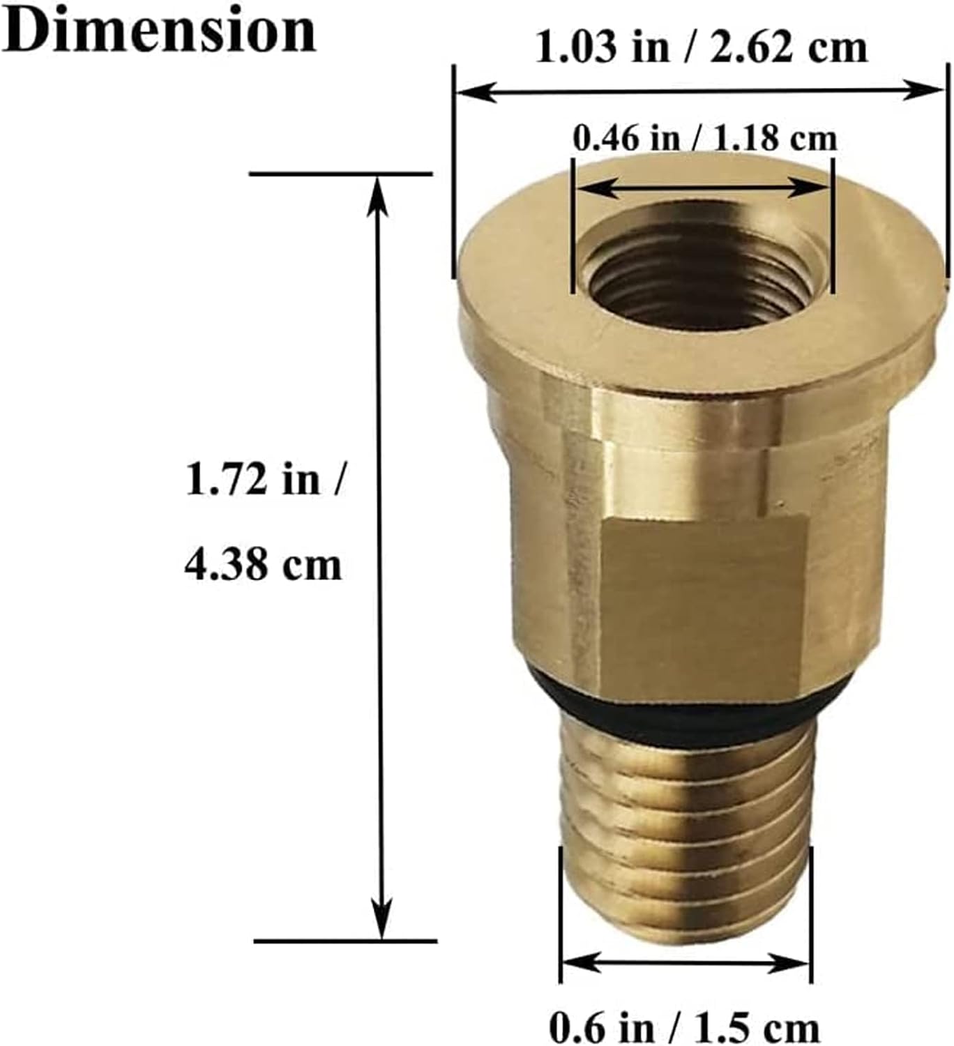 Adaptador manómetro latón para filtros CS/CJ con juntas