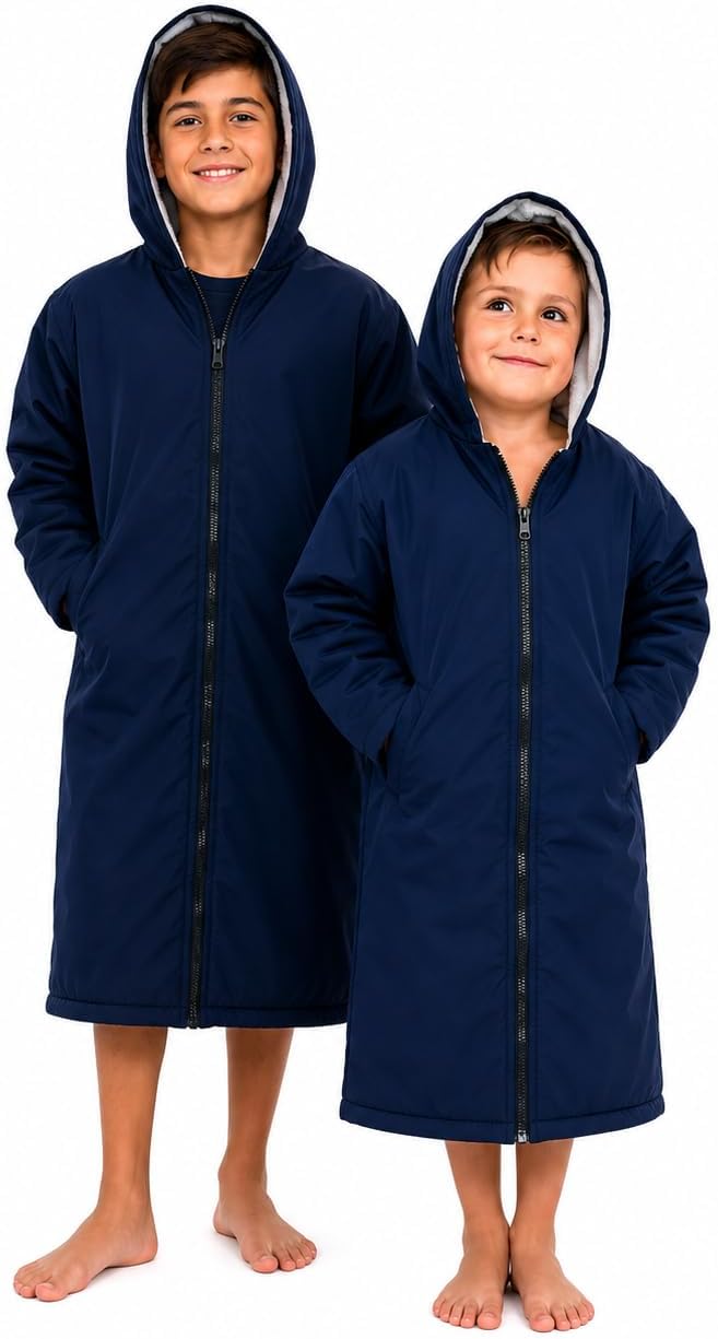 Parka natación impermeable forro polar piscina aire libre