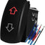 Interruptor LED rojo 12-24V para coche barco