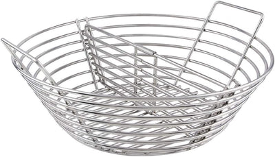 Cesta fuego carbón divisor acero inox color verde