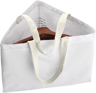 Bolsa organizadora de perchas triangular con asas