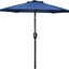 Sombrilla patio 7.5ft con botón inclinación 6 varillas