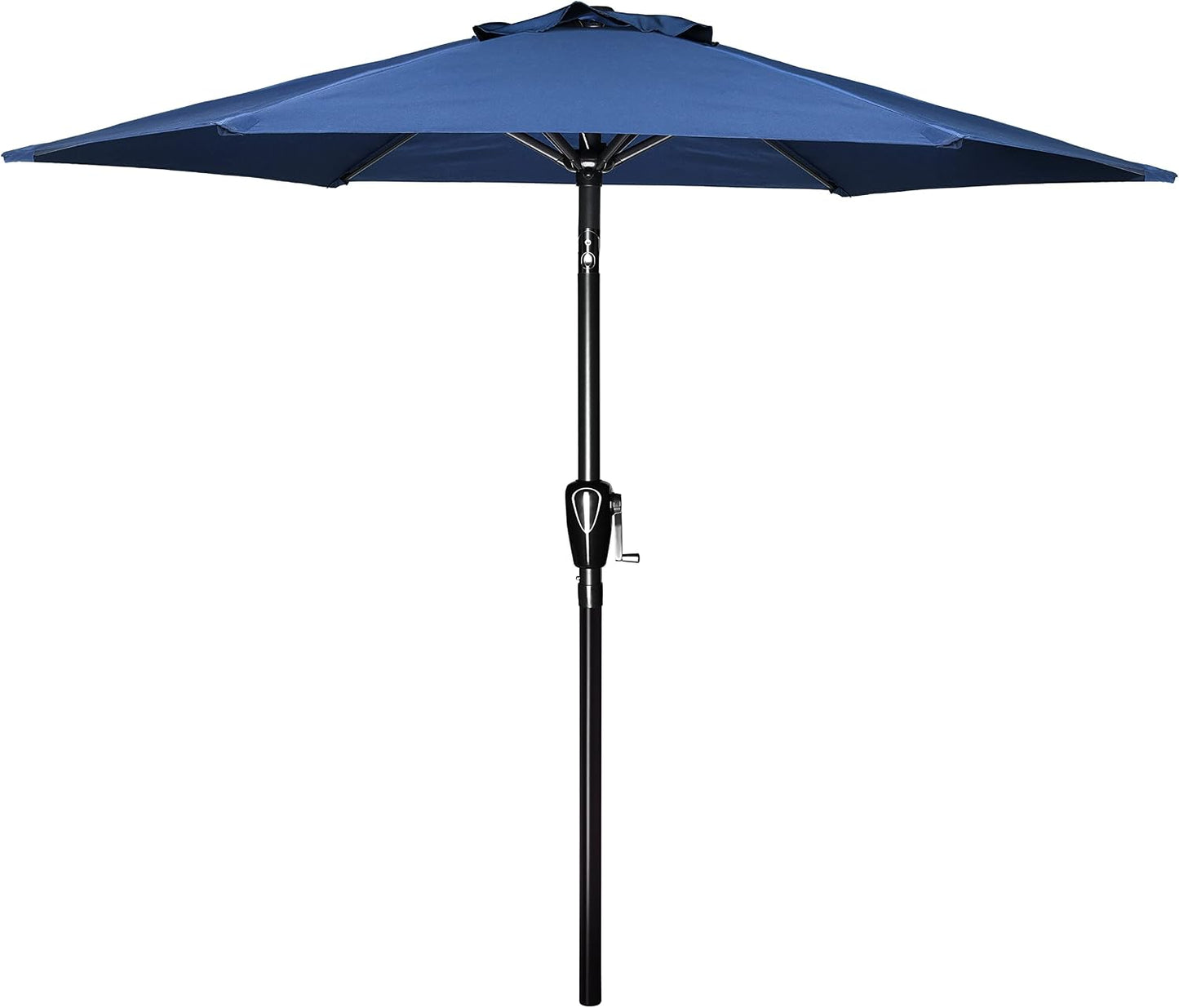 Sombrilla patio 7.5ft con botón inclinación 6 varillas