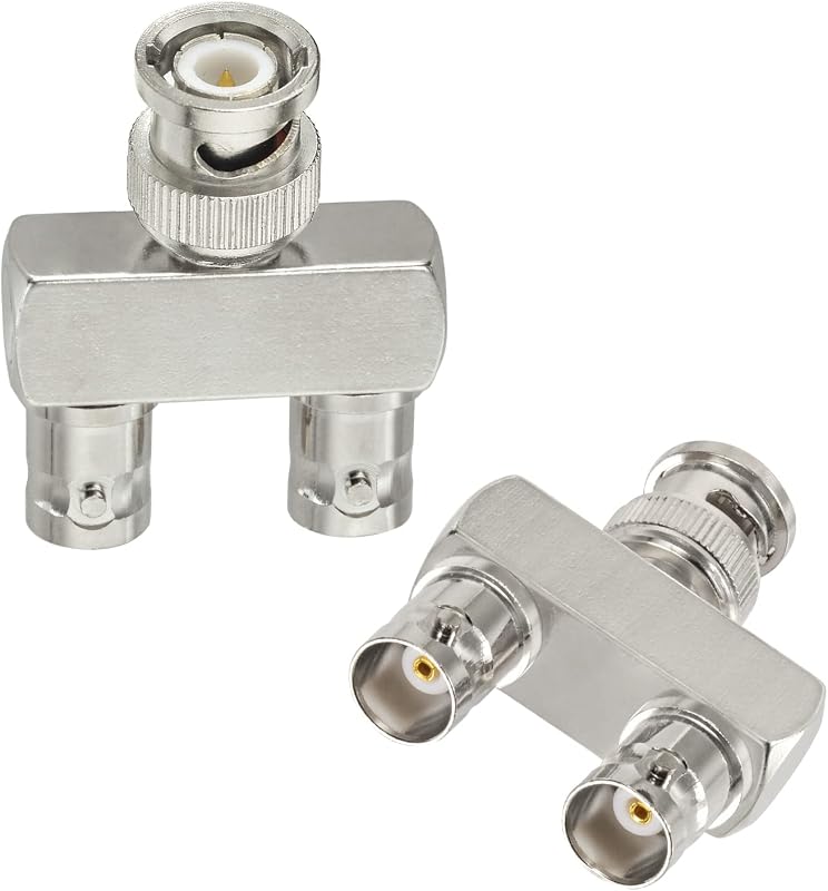 Adaptador BNC macho a hembra tipo T 3 vías