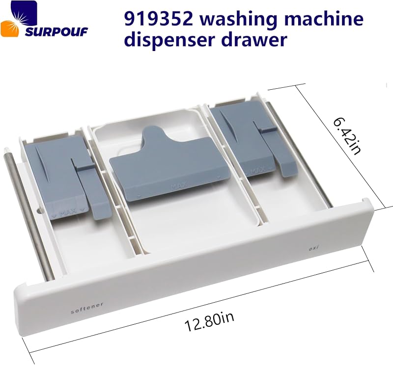 Repuesto cajón dispensador lavadora Whirlpool Maytag