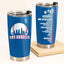 Vaso béisbol LA Skyline 20oz acero inox aislado