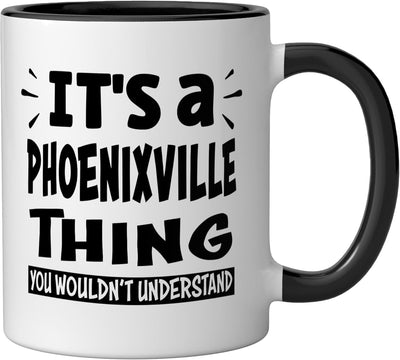 Taza cerámica Phoenixville Trip Lover Thing You Wouldn't Understand Negro/Blanco