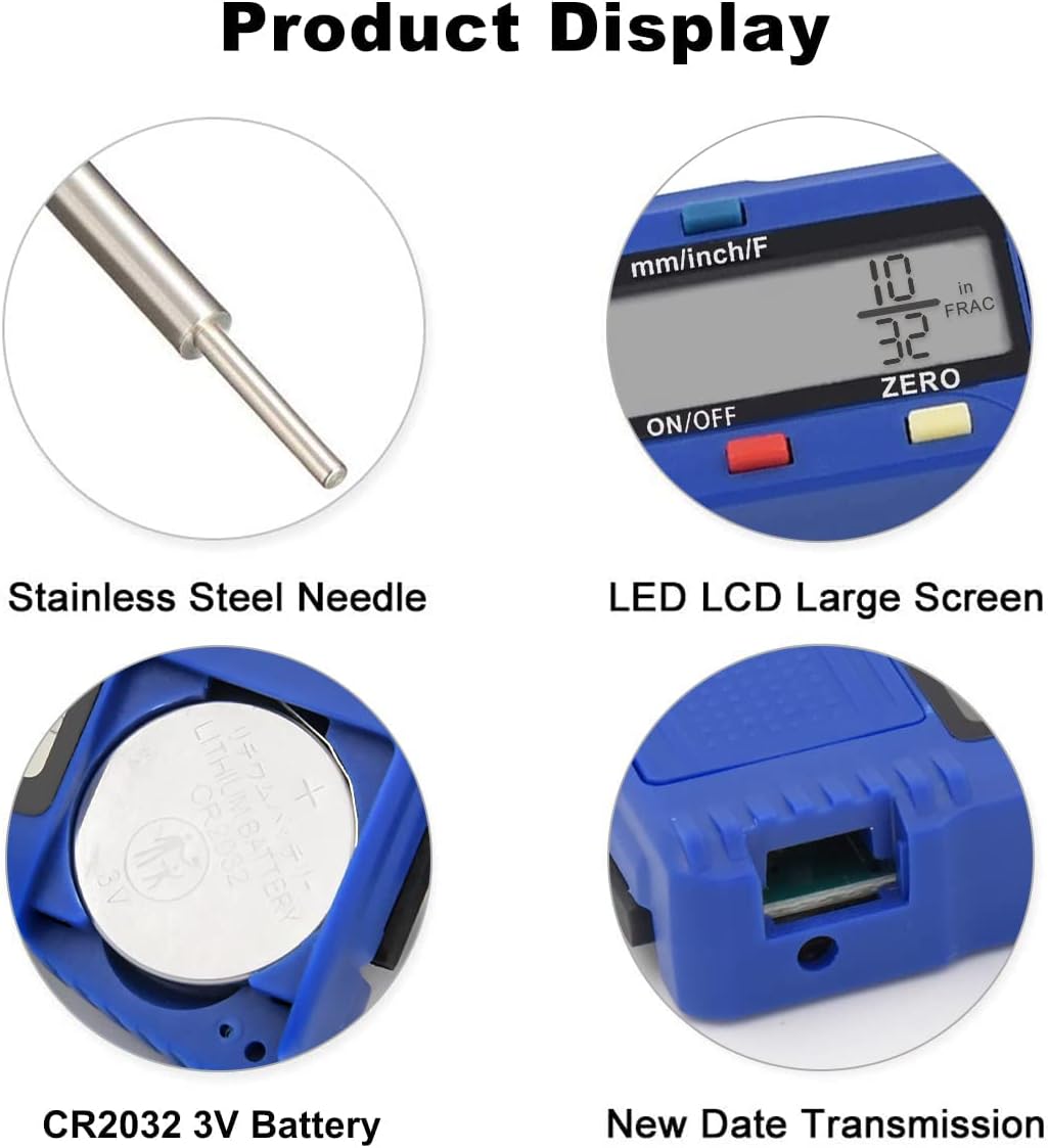 Medidor profundidad banda rodadura neumáticos 3 modos