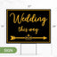 2 Carteles Boda Plástico 17x13" Flechas
