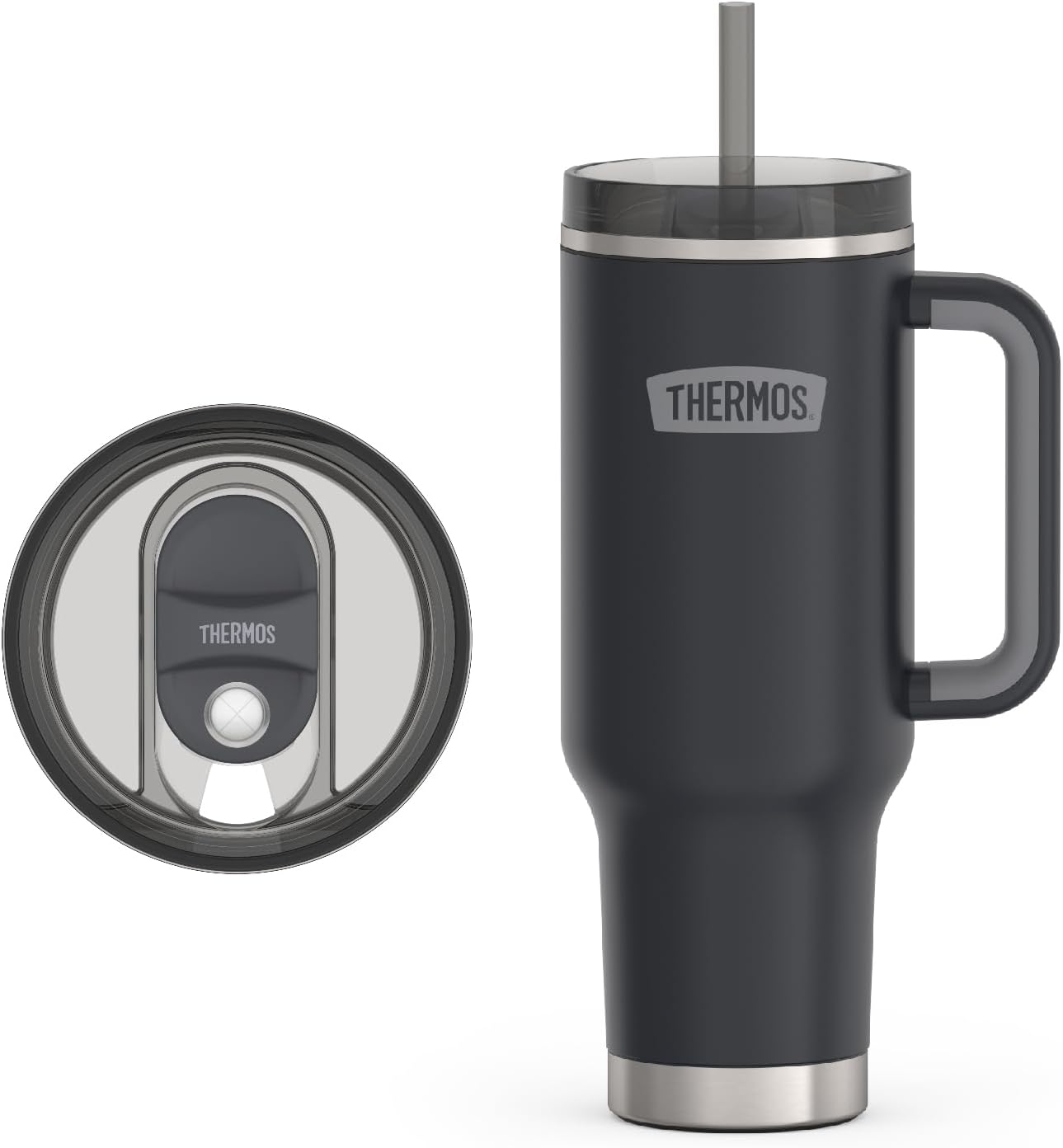 Vaso térmico acero inox 40oz con tapa popote bloqueo