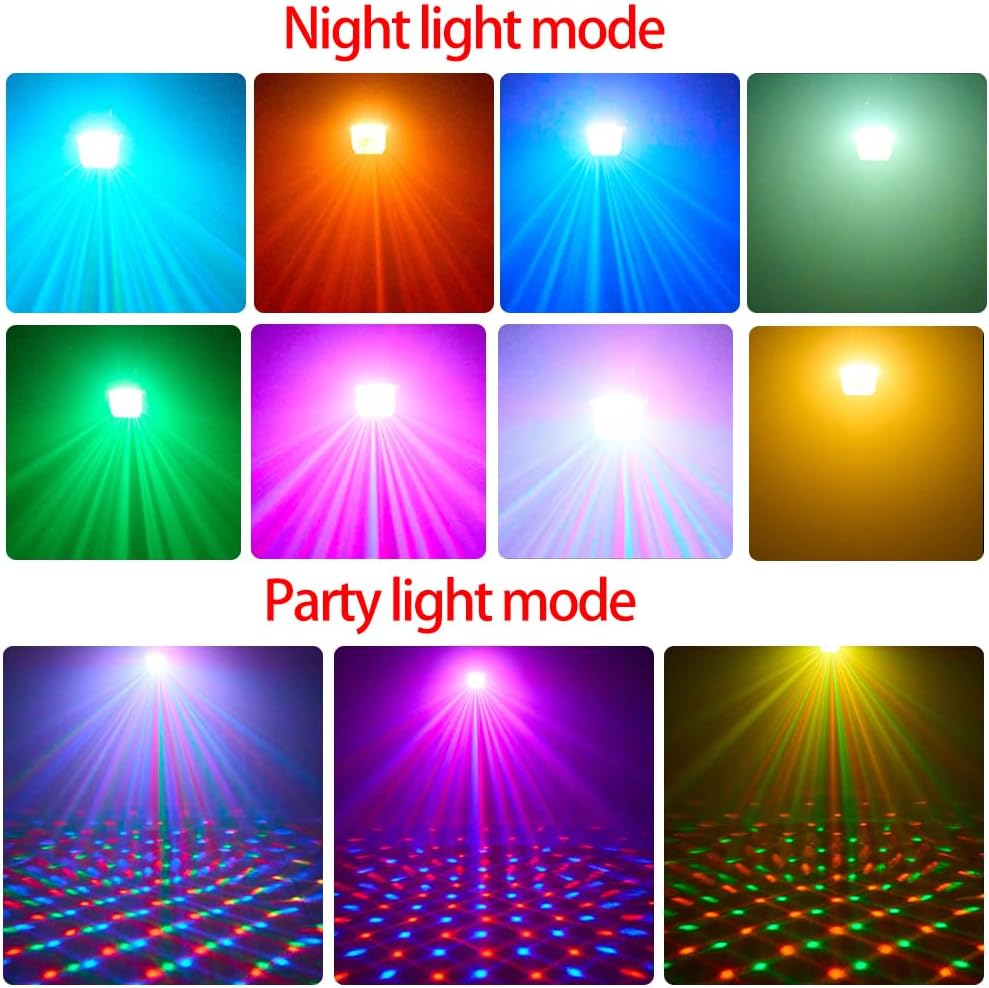 Luces discoteca 7 colores activadas sonido 2uds