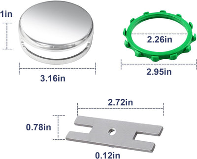 Kit cubierta desagüe bañera cromada diseño innovador 2.30pulg
