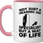 Taza Cerámica para Audiología Rosa/Blanca