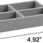 Bandejas joyas terciopelo apilables 4.92x3.74"