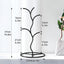 2 Soportes Tazas Árbol Metal Estante Negro