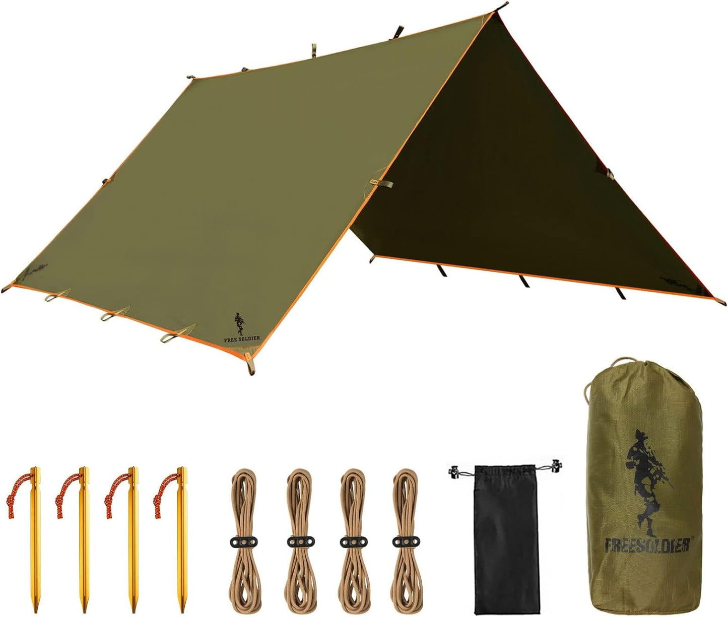 Lona impermeable portátil para camping y viajes