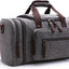Bolsa viaje hombre fitness senderismo lona gris retro