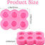 Moldes de silicona de rosas para chocolate y fondant con 6 cavidades antiadherentes