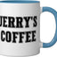 Taza Cerámica Personalizada con Nombre Azul/Blanco