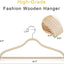 Perchas madera antiderrap suéter pack 30