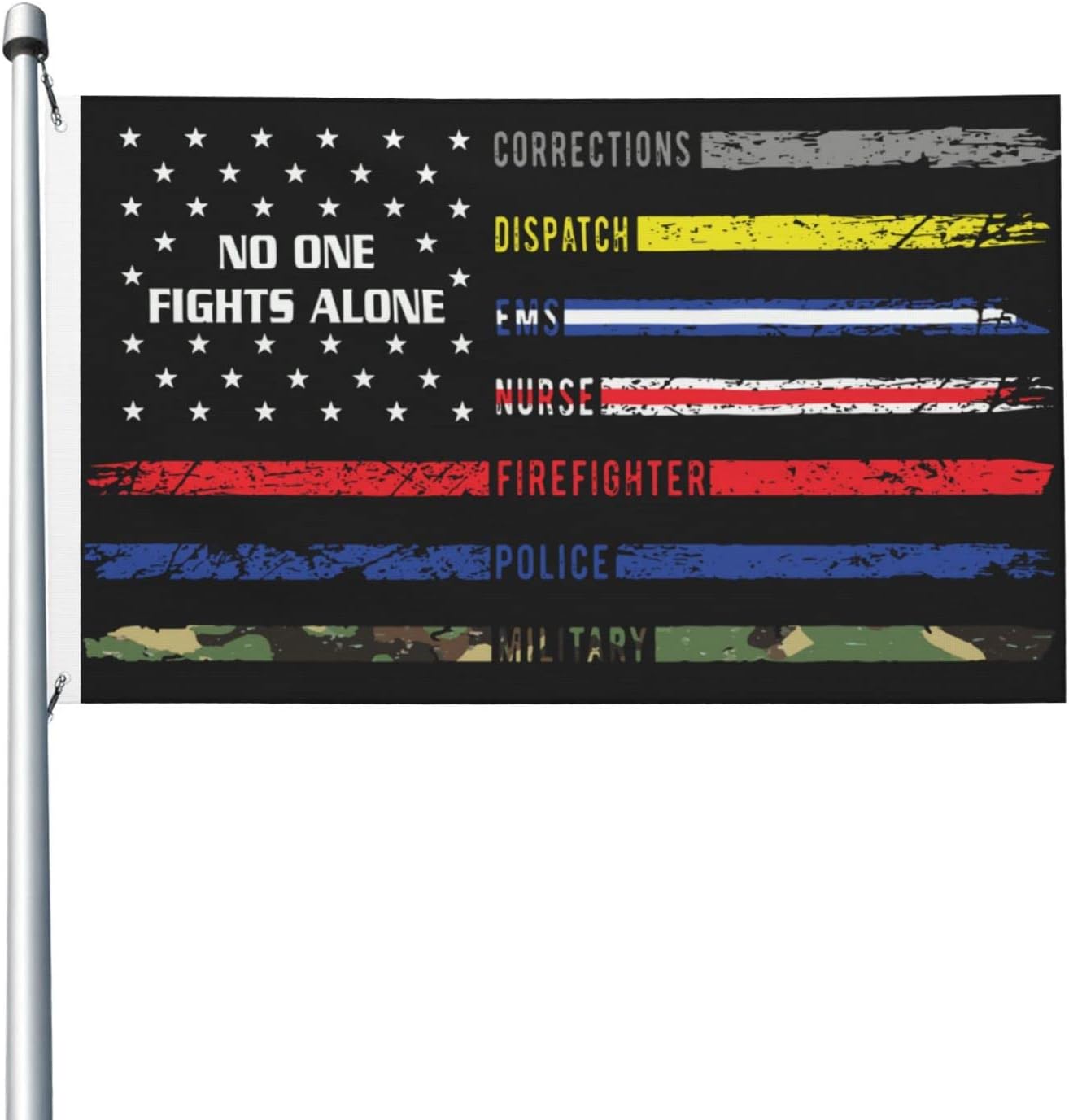 Banderas First Responders 3x5ft doble cara resistentes UV