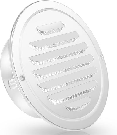 Ventilación acero inox 4pulg redonda para secadora malla blanca