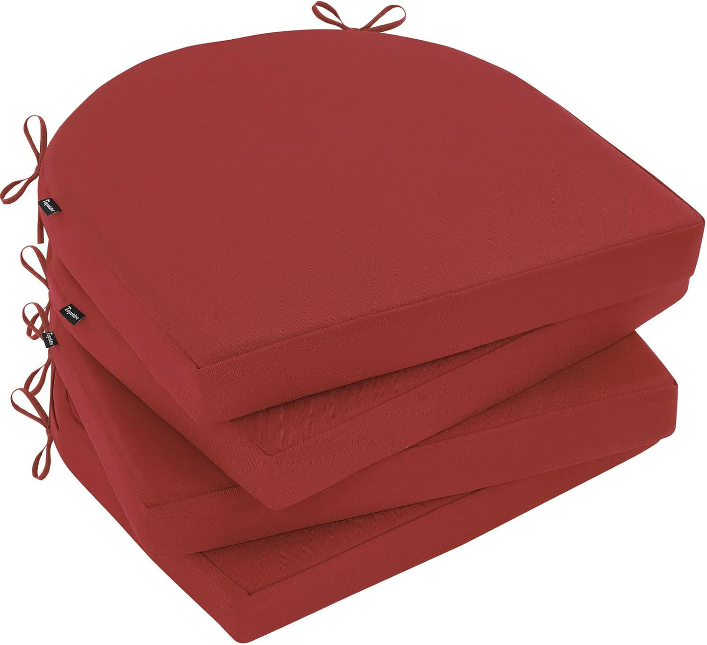 4 Cojines silla exterior impermeables 17x16" redondos