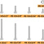 Kit surtido tornillos hexagonales acero inox 8-32x 1/4-1