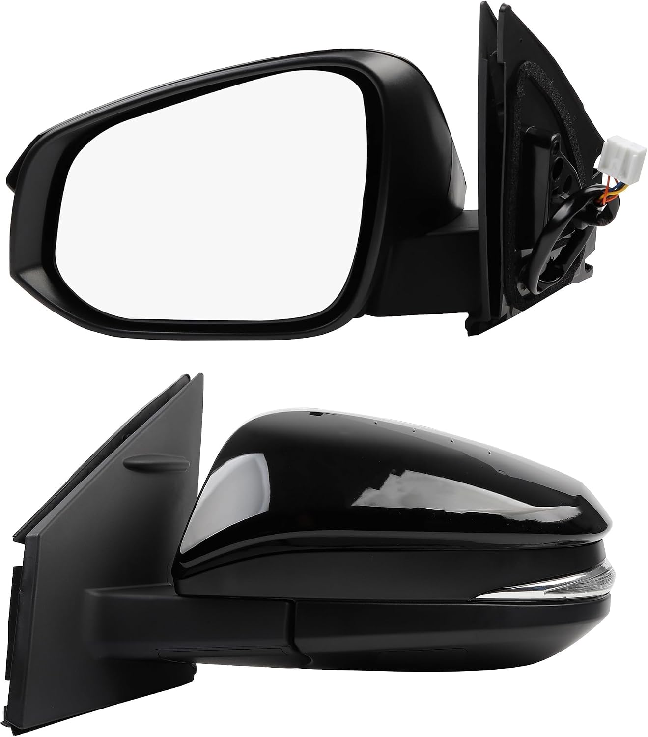 Espejo puerta conductor izq Toyota RAV con luz giro negro