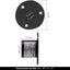 Enchufe USB 12V para RV salida dual 5V/2.4A pared negro