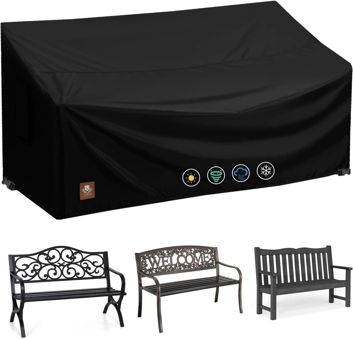 Fundas impermeables para banco exterior 2 plazas 53x26x35"