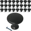 Pack 25 Pomos para Gabinete Negro Mate Cajón