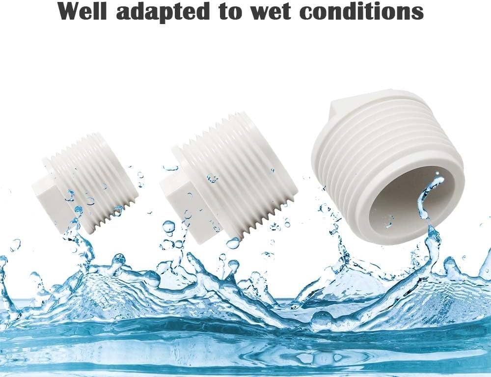 Pack 24 adaptadores PVC SCH40 3/4pulg cinta impermeable