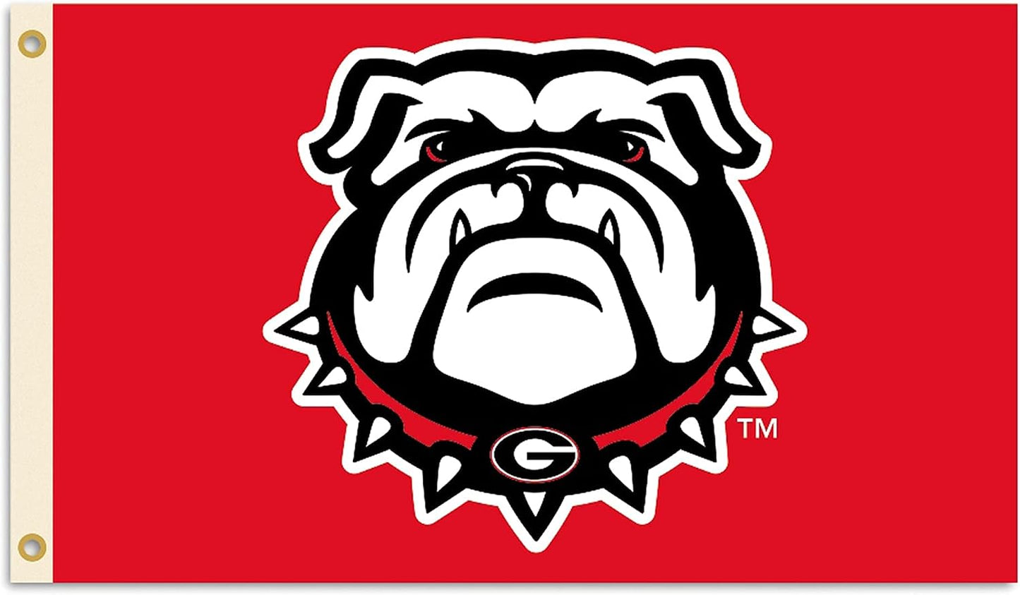 Bandera Georgia Bulldogs 3x5ft ojales latón uso deportivo