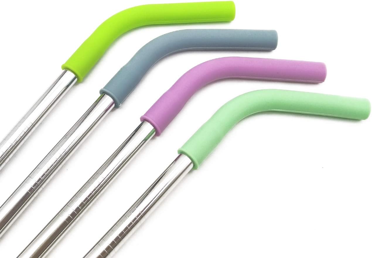 Pajitas reutilizables 13pulg acero inox 18/8 para batidos y bebidas