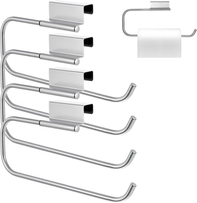 Toallas de papel para puerta de gabinete 12.4 pulgadas soporte plateado dispensador acero inoxidable